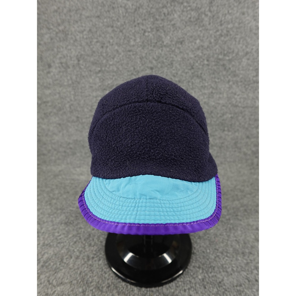 Patagonia Synchilla Fleece Earflap Cap Unisex Large Navy Blue Vintage 5-Panel